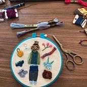Mi Proyecto del curso: Bordado con textura: combina puntadas y mostacillas  Ein Projekt aus dem Bereich Erweiterungsentwicklung, Design von Garderoben, H, werk, Stickerei, Weben und Farbenlehre von Laura Mora Freeman - 27.11.2021