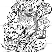 Mi Proyecto del curso: Diseño e ilustración digital de tatuajes con Procreate. Ilustração tradicional, Design gráfico, Ilustração digital, Desenho de tatuagens, e Desenho digital projeto de Joonathan Muuñoz - 29.11.2021