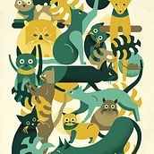 My project in Stylized Vector Illustration with Color and Character course. Un proyecto de Ilustración tradicional, Diseño gráfico, Ilustración vectorial e Ilustración digital de Grace Hanger - 29.11.2021