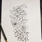 Mon projet du cours : Tatouage botanique en pointillisme . % Elena Dessena tarafından hazırlanan Geleneksel illüstras, on, Dövme Tasarımı, Botanik İllüstras, Ve on projesi - 11.25.2021