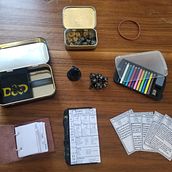 Mini Character Sheet Kit for DND 5E. 3D Modeling project by Dan Lynch - 11.29.2021