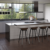 Cocina (Renderizado). Infographics, Architecture, Interior Design, 3D & Interior Decoration project by Nerea Matamoros Santamaría - 11.29.2021