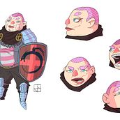 Medieval Warrior. Un proyecto de Diseño de personajes, Animación 2D, Concept Art, Ilustración infantil, Diseño de videojuegos, Dibujo digital, Sketchbook y Manga de Juan Bugallo - 27.09.2021