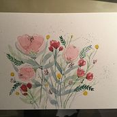 Mon projet du cours : Création d’une composition florale à l’aquarelle. Ilustração tradicional, Artes plásticas, Pintura, Pintura em aquarela, Ilustração botânica e Ilustração naturalista projeto de scarlett_oha_gm - 30.11.2021