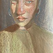 Meu projeto do curso: Desenhos de retratos expressivos com giz pastel seco. Traditional illustration, Fine Arts, Drawing, Portrait Drawing, and Artistic Drawing project by henzlaura - 11.26.2021