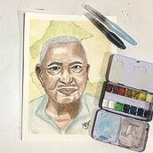Mi Proyecto del curso: Cuaderno de retratos en acuarela. Een project van Schilderij, Aquarelschilderen,  Portrettekening y Sketchbook van Meilyn Mong - 11.03.2021