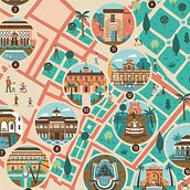 Mi Proyecto del curso: Retratos de ciudades en color: ilustra tu lugar favorito. Traditional illustration, Infographics, Drawing, Digital Illustration, Artistic Drawing, and Digital Painting project by Clara Tabales - 12.01.2021