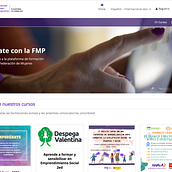 Plataforma de Formación Federación Mujeres Progresistas. Education, Web Development, and Web Design project by Antonio Buil Romero - 12.01.2021