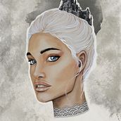 My project in Illustrated Portraits with Procreate course. Ilustração tradicional, Ilustração vetorial, Ilustração digital, e Desenho de retrato projeto de Lianne Arends - 01.12.2021