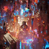 2077. Un proyecto de 3D, Diseño gráfico, Ilustración digital y Diseño de Francisco Samayoa - 01.12.2021