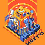 Meu projeto do curso: Ilustração vetorial isométrica a partir do zero Ein Projekt aus dem Bereich Grafikdesign, Vektorillustration und Digitale Illustration von Nathalia Scardua - 02.12.2021