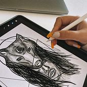 Meu projeto do curso: Desenho e ilustração digital de tatuagens com o Procreate. Traditional illustration, Graphic Design, Digital Illustration, Tattoo Design, and Digital Drawing project by Diana Magalhães - 12.02.2021