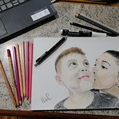 Mi Proyecto del curso: Retrato realista con lápices de colores. Traditional illustration, Fine Arts, Pencil Drawing, Drawing, Portrait Drawing, Realistic Drawing, and Artistic Drawing project by Hernán da Costa - 12.02.2021