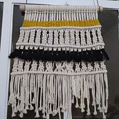 Mi Proyecto del curso: Introducción al macramé: creación de un tapiz decorativo. Accessor, Design, Arts, Crafts, Interior Design, Decoration, Fiber Arts, and Macramé project by Regina Lazaro Huesca - 12.02.2021
