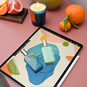 Digital Artwork Product Collaboration with Atelier Cologne Paris. Design, Digital Illustration, and Product Design project by Tiffany Lusteg - 12.02.2021