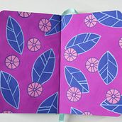My project in Botanical Patterns in a Sketchbook: Conquer the Blank Page course. Traditional illustration, Pattern Design, Botanical Illustration, and Sketchbook project by Aneta Biskupová - 12.02.2021