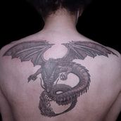 dragon. Tattoo Design project by Ricardo Miguel Varas Aguirre - 12.02.2021