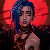 "We will show them all" (Jinx Arcane). Projekt z dziedziny 3D, Design, Projektowanie postaci i Animacje 3D użytkownika Hodei Piquer Garcia - 02.12.2021