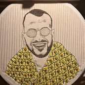 My project in Creation of Embroidered Portraits course. Un proyecto de Bordado de Olga Fesenco - 03.12.2021