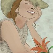 My project in Illustrated Portraits with Procreate course. Un proyecto de Ilustración tradicional, Ilustración vectorial, Ilustración digital y Dibujo de Retrato de martuschej - 03.12.2021