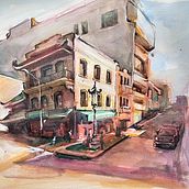 My project in Architectural Sketching with Watercolor and Ink course. Un proyecto de Bocetado, Dibujo, Pintura a la acuarela, Ilustración arquitectónica, Sketchbook e Ilustración con tinta de hamribart - 30.11.2021