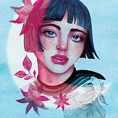 Mon projet du cours : Portrait illustré à l’aquarelle. Traditional illustration, Fine Arts, Painting, Drawing, Watercolor Painting, Portrait Drawing, and Artistic Drawing project by Magaly Sautelet - 12.03.2021