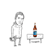 Liam se toma una Quilmes. Animation, 2D Animation, Digital Illustration, and Social Media Design project by Fernando Garcia Lecuona - 11.30.2021