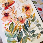 Mi Proyecto del curso: Acuarela floral: conecta con la naturaleza Ein Projekt aus dem Bereich Traditionelle Illustration, Malerei, Aquarellmalerei und Botanische Illustration von XIMENA GONZALEZ - 03.12.2021