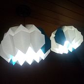 Mi Proyecto del curso: Diseño de tu propia lámpara de papel. Arts, Crafts, Furniture Design, Making, Lighting Design, Paper Craft, Decoration, and DIY project by Yimi Vargas - 12.04.2021