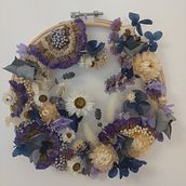 My project in Tulle Embroidery with Natural Flowers and Plants course . Broderie, DIY și Design floral și de plante de Gha Bie - 12.04.2021