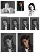 Mi Proyecto del curso: Principios de pintura digital para retratos. Un proyecto de Pintura y Pintura digital de María Nelly Ben David - 05.12.2021
