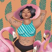 Meu projeto do curso: Personagens femininas poderosas: ilustre confiança e diversidade. Un proyecto de Ilustración tradicional, Pintura, Ilustración digital, Dibujo digital y Pintura digital de Fabíola Cassanelli - 01.12.2021