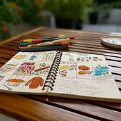 My project in Illustrated Life Journal: A Daily Mindful Practice course. Artes plásticas, Esboçado, Criatividade, Desenho, e Sketchbook projeto de Natalia Cheinman - 25.11.2021