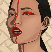 My project in Illustrated Portraits with Procreate course. Traditional illustration, Vector Illustration, Digital Illustration, and Portrait Drawing project by Maria Rafaela Alepopoulou - 12.05.2021