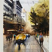 Mi Proyecto del curso: Paisajes urbanos en acuarela. Fine Arts, Watercolor Painting, and Architectural Illustration project by marienrob_ - 09.21.2022