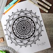 Mi Proyecto del curso: El arte de dibujar mandalas: crea patrones geométricos. Drawing & Ink Illustration project by Nancy Peralta - 12.06.2021