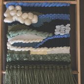 Meu projeto do curso: Introdução à tapeçaria em tear manual. Design de acessórios, Decoração de interiores, e Tecido projeto de claubavagnoli - 06.12.2021