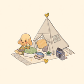 Reading Nooks (ACNH). Un proyecto de Ilustración tradicional de Evi Stallinga - 06.12.2021