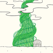 Jack and the Beanstalk Illustrations. Traditional illustration, Fine Arts, Painting, Pencil Drawing, Drawing, Watercolor Painting, Children's Illustration, and Narrative project by Clare Bianca Tantoco - 12.06.2021
