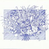 Boeket. Un proyecto de Bocetado, Dibujo, Dibujo artístico, Sketchbook, Ilustración con tinta e Ilustración naturalista				 de Paul Peters - 07.12.2021