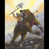 War Bear. Un proyecto de Pintura e Ilustración tradicional de Heather Carr - 02.03.2018