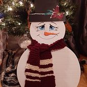 Frosty the snowman en acrylique. Painting, Arts, Crafts, Acr, and lic Painting project by Catherine - 12.08.2021