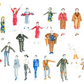 Propuesta de diseño de vestuario para la opera ‘’Le nozze di Figaro’’. Opera buffa de Mozart de finales del siglo XVIII.. Un projet de Conception de personnages, Création de costumes , et Direction artistique de Ane Martinez - 08.12.2021
