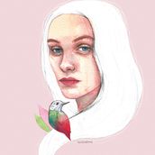 Mi Proyecto del curso: Retrato ilustrado en acuarela. Traditional illustration, Fine Arts, Painting, Drawing, Watercolor Painting, Portrait Drawing, and Artistic Drawing project by Lucía Gbc - 12.08.2021