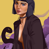 My project in Principles of Digital Painting for Portraits course. Painting, and Digital Painting project by akseli - 12.07.2021