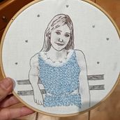 Mi Proyecto del curso: Estampación y bordado de retratos realistas . % ainhos tarafından hazırlanan Nakış, El, Ve af Sanatları projesi - 12.08.2021