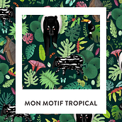 Mon projet du cours : Illustration numérique de motifs inspirés de la faune et la flore Ein Projekt aus dem Bereich Traditionelle Illustration, Musterdesign, Zeichnung, Digitale Illustration und Botanische Illustration von Marie Buisson - 08.12.2021