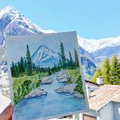 Paint a place of my heart. Watercolor Painting project by Marta - 12.08.2021