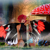 Fairy. Un proyecto de Fotomontaje e Ilustración tradicional de Mattia Amadei - 12.11.2021