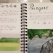 Mi Proyecto del curso: Cuaderno de viaje en acuarela (Parque Ferrera) . % Vanesa Iglesias López tarafından hazırlanan Geleneksel illüstras, on, Sulubo, a Resim, Mimari İllüstras, on, Ve Eskiz defteri projesi - 11.29.2021
